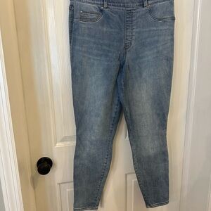 SPANX Blue Skinny Jeans with Tapered Fit